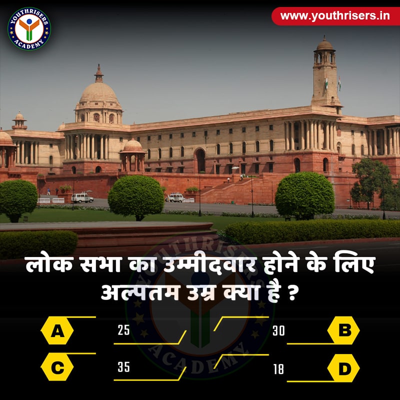 लोकसभा का उम्मीदवार होने के लिए अल्पतम आयु क्या है ? What is the minimum age to be a candidate for Lok Sabha?