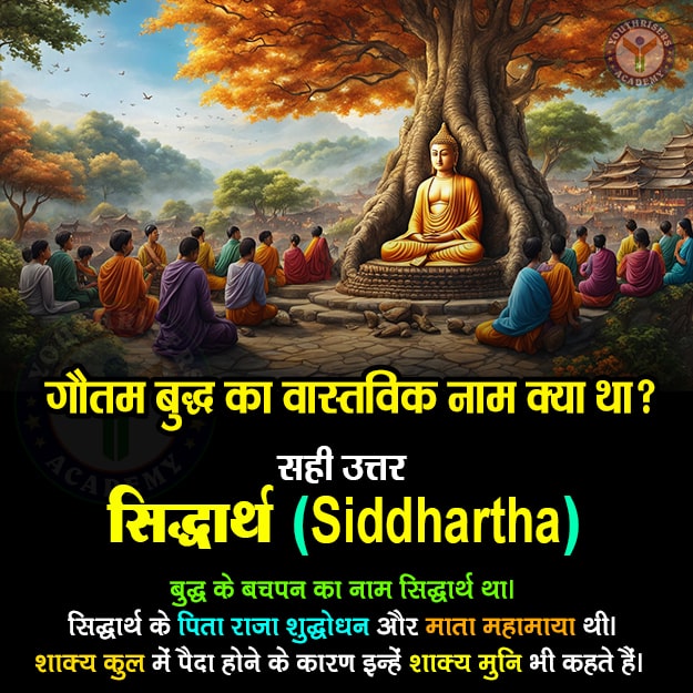 गौतम बुद्ध का वास्तविक नाम क्या था? What was the real name of Gautam Buddha?